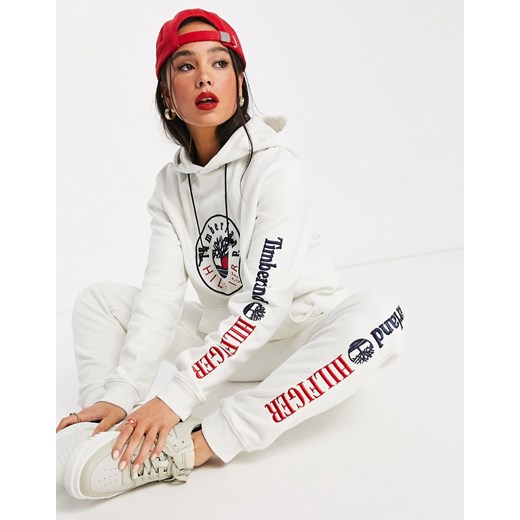 Tommy Hilfiger x Timberland – Kremowa bluza z kapturem i logo-Biały Tommy Hilfiger L Asos Poland
