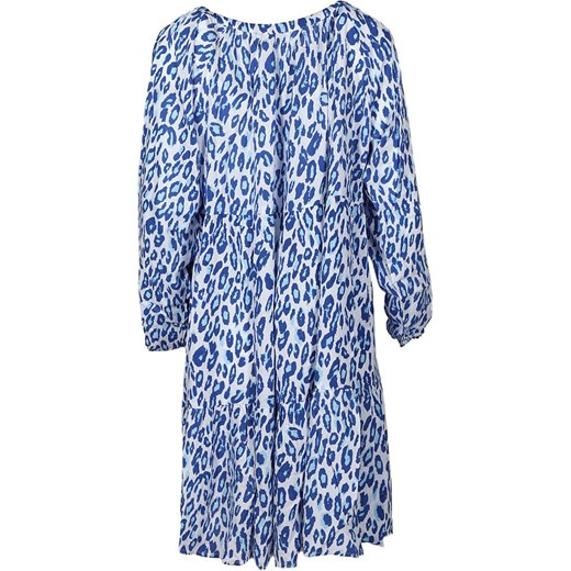 Zwillingsherz sukienka niebieska w abstrakcyjnym wzorze 