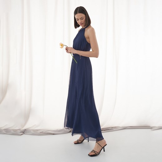 Mohito - Sukienka z odkrytymi plecami - Niebieski Mohito M promocyjna cena Mohito