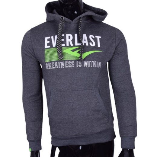 Everlast Bluza Męska z Kapturem  EVR9321 Gray ze sklepu dewear.pl w kategorii Bluzy męskie - zdjęcie 125629201