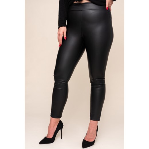 Czarne Spodnie Skórzane SEDO 50/52(5XL-6XL) TONO