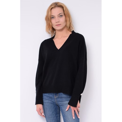 sweter damski liu jo wf1323 ma72l czarny ze sklepu Royal Shop w kategorii Swetry damskie - zdjęcie 125750650