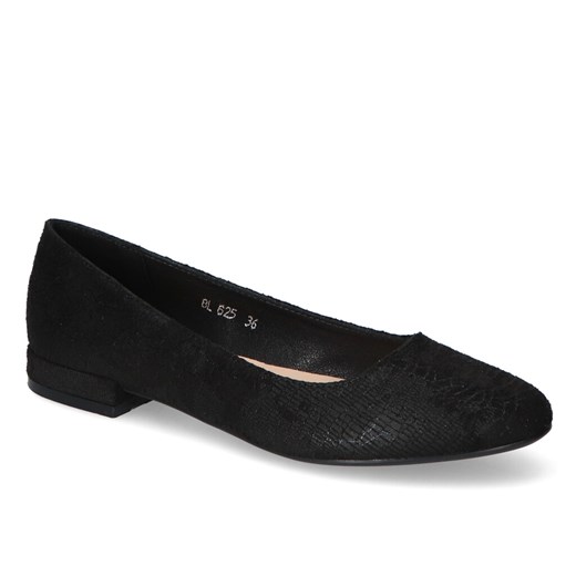 Baleriny Sergio Leone BL625 Czarne ze sklepu Arturo-obuwie w kategorii Balerinki - zdjęcie 125774131