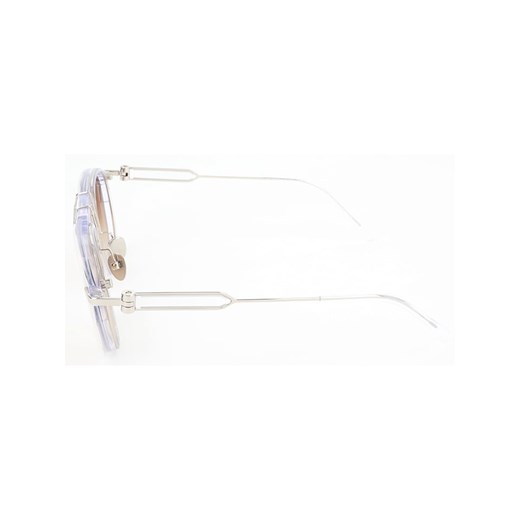 Damskie okulary przeciwsłoneczne w kolorze biało-srebrno-brązowym Calvin Klein 51 wyprzedaż Limango Polska