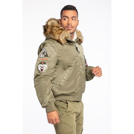 Kurtka Alpha Industries MA-1 Hooded Arctic KHAKI Alpha Industries XXL wyprzedaż eastend