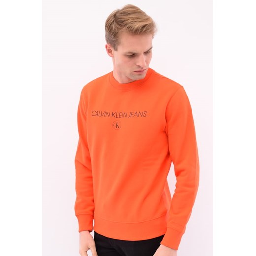 BLUZA MĘSKA CALVIN KLEIN J30J316683 POMARAŃCZOWA Calvin Klein S okazyjna cena Royal Shop