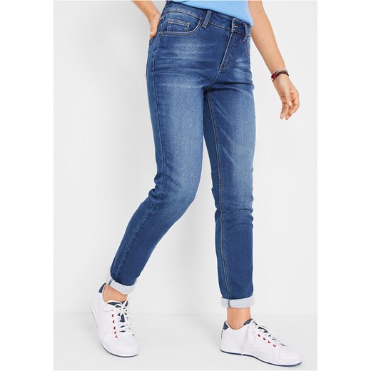 Dżinsy ocieplane z miękką spodnią stroną BOYFRIEND | bonprix 50 bonprix