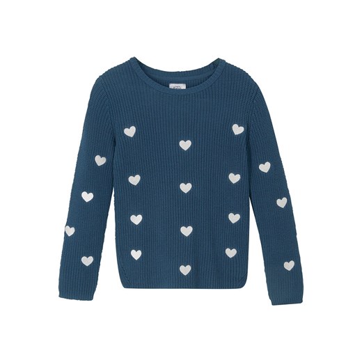 Sweter dziewczęcy | bonprix 140/146 promocja bonprix