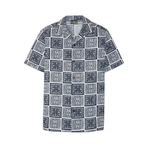 Koszula z krótkim rękawem i nadrukiem | bonprix 43/44 (XL) okazyjna cena bonprix