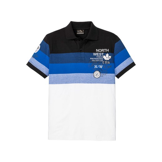 Shirt polo w szerokie paski | bonprix 56/58 (XL) bonprix promocyjna cena