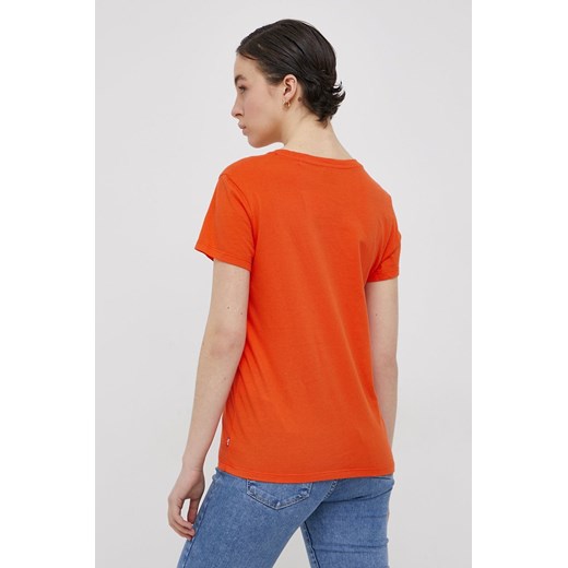 Bluzka damska Levi's z krótkimi rękawami bawełniana z okrągłym dekoltem