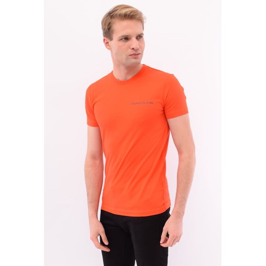 t-shirt męski calvin klein j30j315245 pomarańczowy ze sklepu Royal Shop w kategorii T-shirty męskie - zdjęcie 126099962