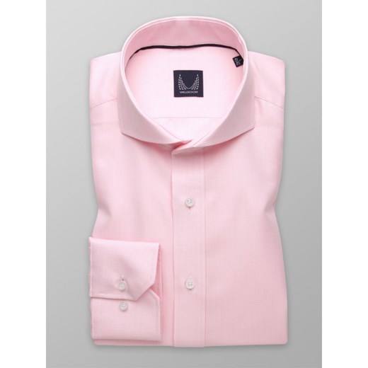 Różowa taliowana koszula w pepitkę Willsoor M (39/40) / 176-182 wyprzedaż Willsoor