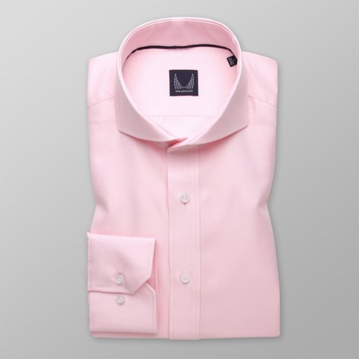 Różowa taliowana koszula w pepitkę Willsoor L (41/42) / 176-182 Willsoor wyprzedaż