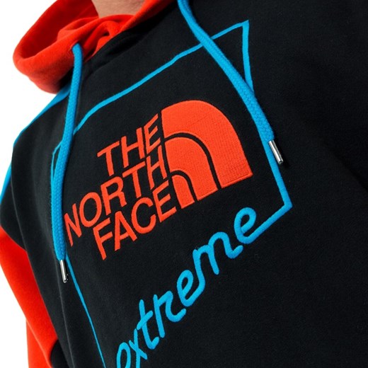 Bluza męska z kapturem The North Face hoody Xtreme Popover black / red / blue The North Face L okazja matshop.pl