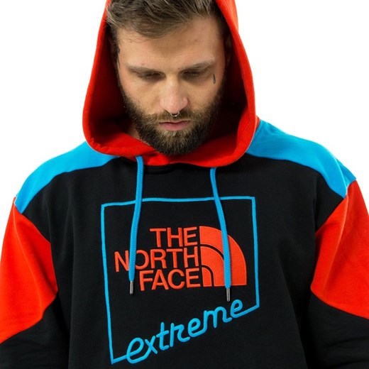 Bluza męska z kapturem The North Face hoody Xtreme Popover black / red / blue The North Face L matshop.pl okazja