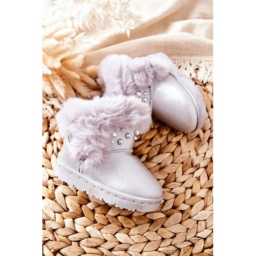 Buty zimowe dziecięce wiązane 