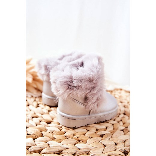 Buty zimowe dziecięce wiązane śniegowce 