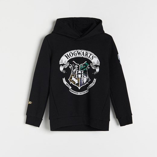 Reserved - Bluza z nadrukiem Harry Potter - Czarny Reserved 158 Reserved