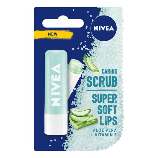 Nivea - Pielęgnujący peeling do ust w sztyfcie Aloes 4,8g Nivea  SuperPharm.pl