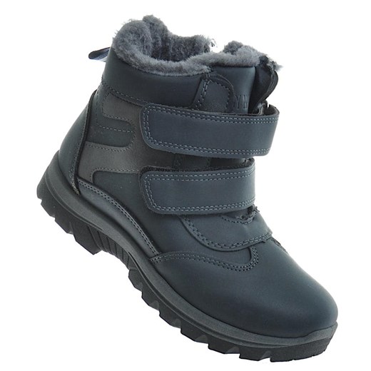 Chłopięce buty zimowe Granatowe /A6-3 10241 S492/ Pantofelek24 31 Pantofelek24.pl Jacek Włodarczyk