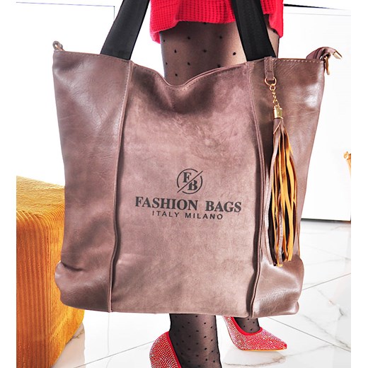 Shopper bag Pantofelek24 matowa skórzana