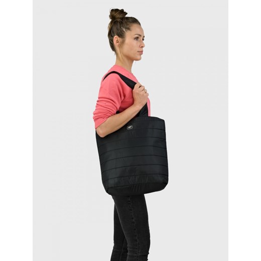 Torba Damska 4F Na Ramię Pikowana Shopper Bag Torebka Czarna darcet