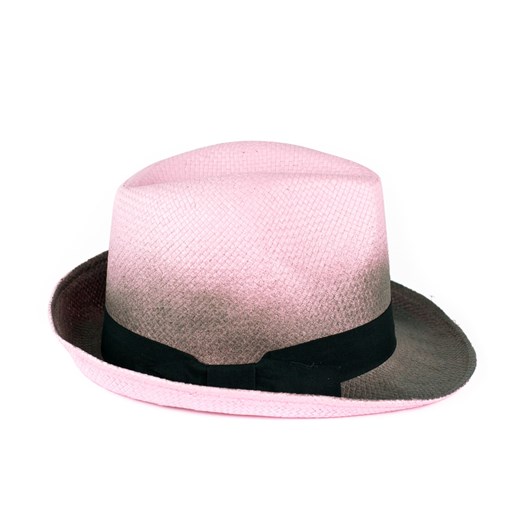 Cieniowany kapelusz trilby szaleo rozowy kapelusz