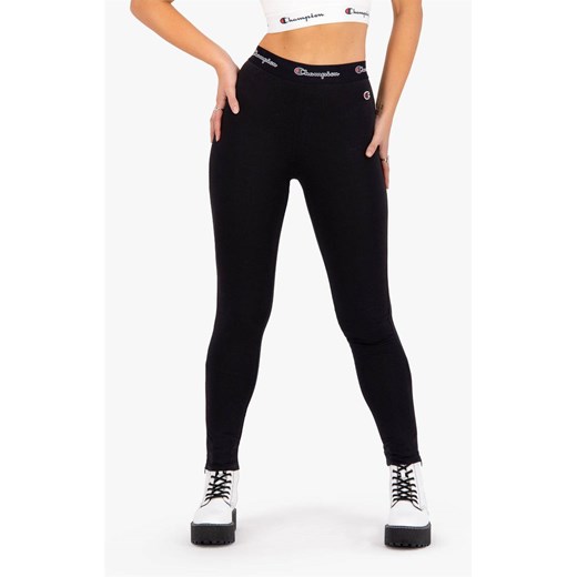 WMNS SCRIPT LOGO WAIST ZIP DETAIL LEGGINGS BLACK Champion L runcolors