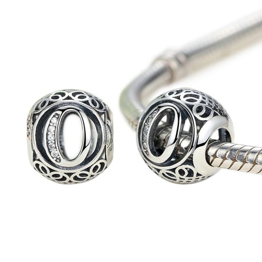D863 Litera O charms koralik beads srebro 925 Silverbeads.pl SilverBeads