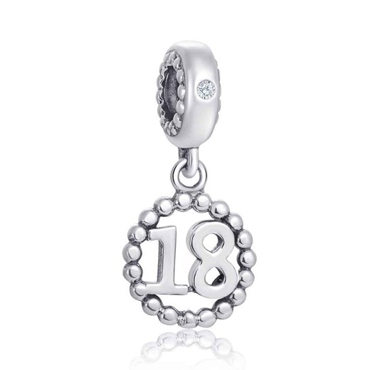 H047 Urodziny 18 lat charms zawieszka srebro 925 Silverbeads.pl SilverBeads