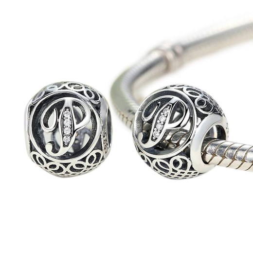 D864 Litera P charms koralik beads srebro 925 Silverbeads.pl SilverBeads