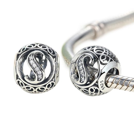 D867 Litera S charms koralik beads srebro 925 Silverbeads.pl SilverBeads