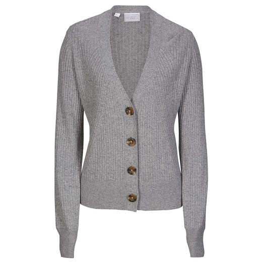 Sweter rozpinany z domieszką kaszmiru | bonprix 40/42 promocyjna cena bonprix