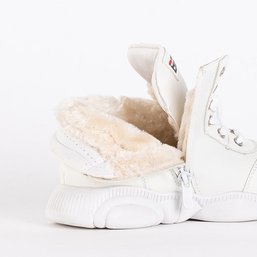 Białe sportowe botki dziewczęce Umisoko - Obuwie Royalfashion.pl 32 royalfashion.pl