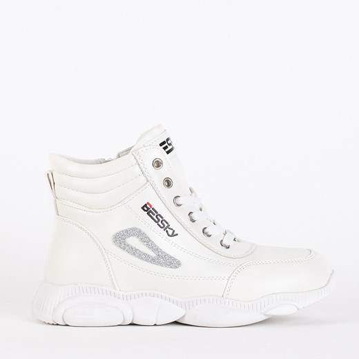 Białe sportowe botki dziewczęce Umisoko - Obuwie Royalfashion.pl 34 royalfashion.pl