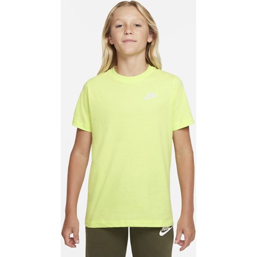T-shirt chłopięce Nike żółty 