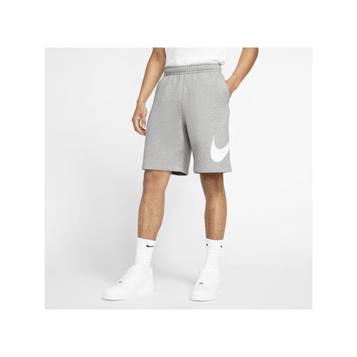 Spodenki męskie z nadrukiem Nike Sportswear Club - Szary Nike 3XL Nike poland