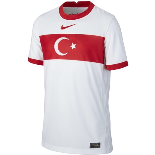 Piłkarska koszulka domowa dla dużych dzieci Turcja Stadium 2020 - Biel Nike M Nike poland