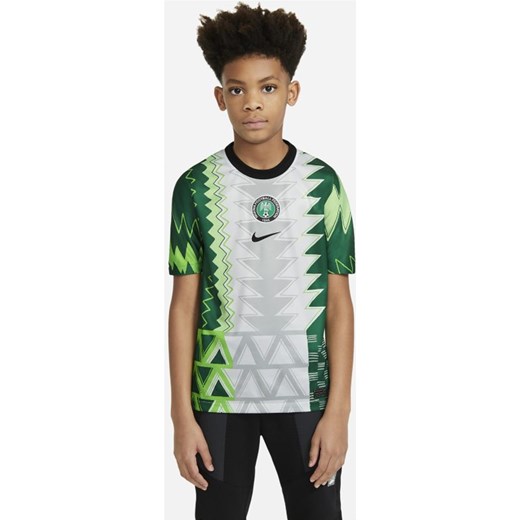 Koszulka piłkarska dla dużych dzieci Nigeria Stadium 2020 (wersja domowa) - Biel Nike XL Nike poland