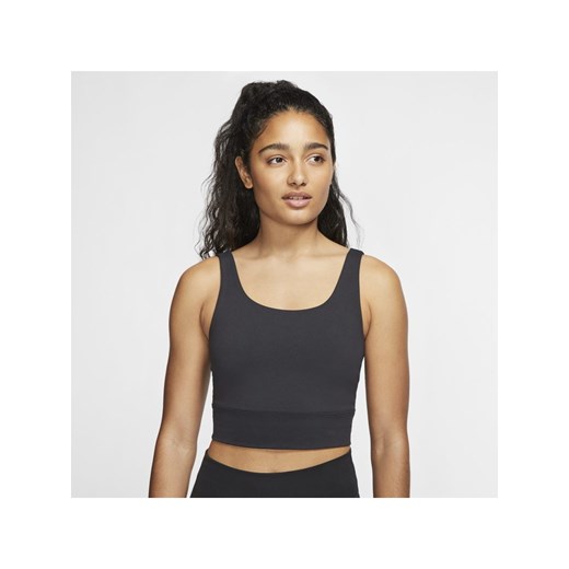 Bluzka damska Nike czarna z okrągłym dekoltem 