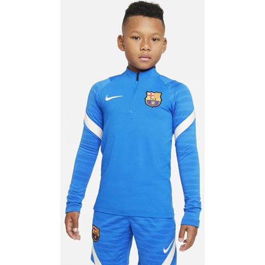 Treningowa koszulka piłkarska dla dużych dzieci FC Barcelona Strike - Niebieski Nike L Nike poland