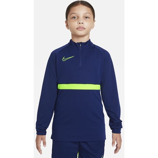Treningowa koszulka piłkarska dla dużych dzieci Nike Dri-FIT Academy - Niebieski Nike L okazyjna cena Nike poland