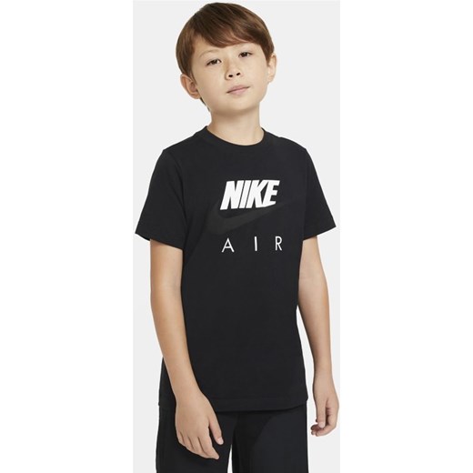 Czarny t-shirt chłopięce Nike