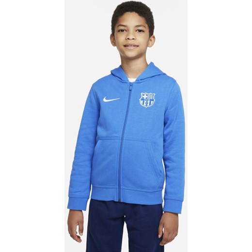 Dzianinowa bluza z kapturem i zamkiem na całej długości dla dużych dzieci FC Nike XS Nike poland