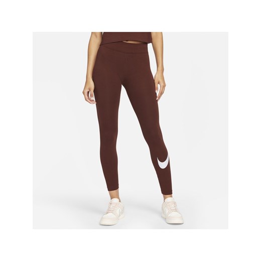 Damskie legginsy ze średnim stanem i logo Swoosh Nike Sportswear Essential - Nike L Nike poland
