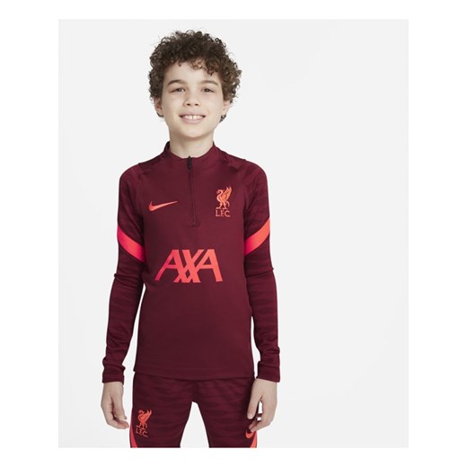 Treningowa koszulka piłkarska dla dużych dzieci Liverpool FC Strike - Czerwony Nike S promocyjna cena Nike poland