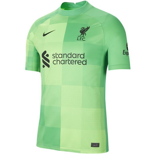 Męska koszulka piłkarska Liverpool FC 2021/22 Stadium Goalkeeper - Zieleń Nike M Nike poland