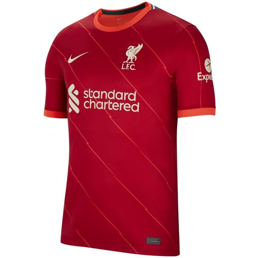 Męska koszulka piłkarska Liverpool FC 2021/22 Stadium (wersja domowa) - Czerwony Nike XS wyprzedaż Nike poland