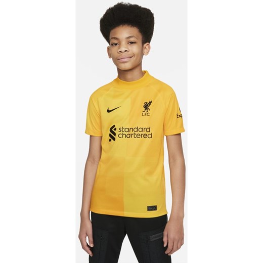 Koszulka piłkarska dla dużych dzieci Liverpool FC 2021/22 Stadium Goalkeeper - Nike XS Nike poland